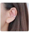 Beautiful Shaped Silver Ear Cuff EC-1447